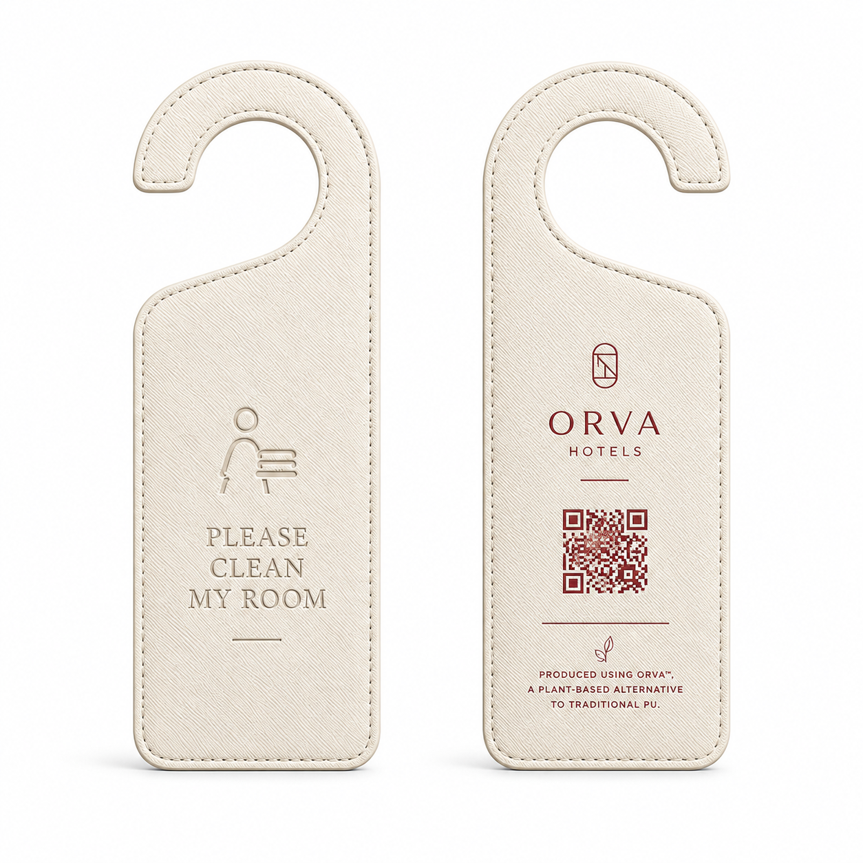 ORVA door hanger in white