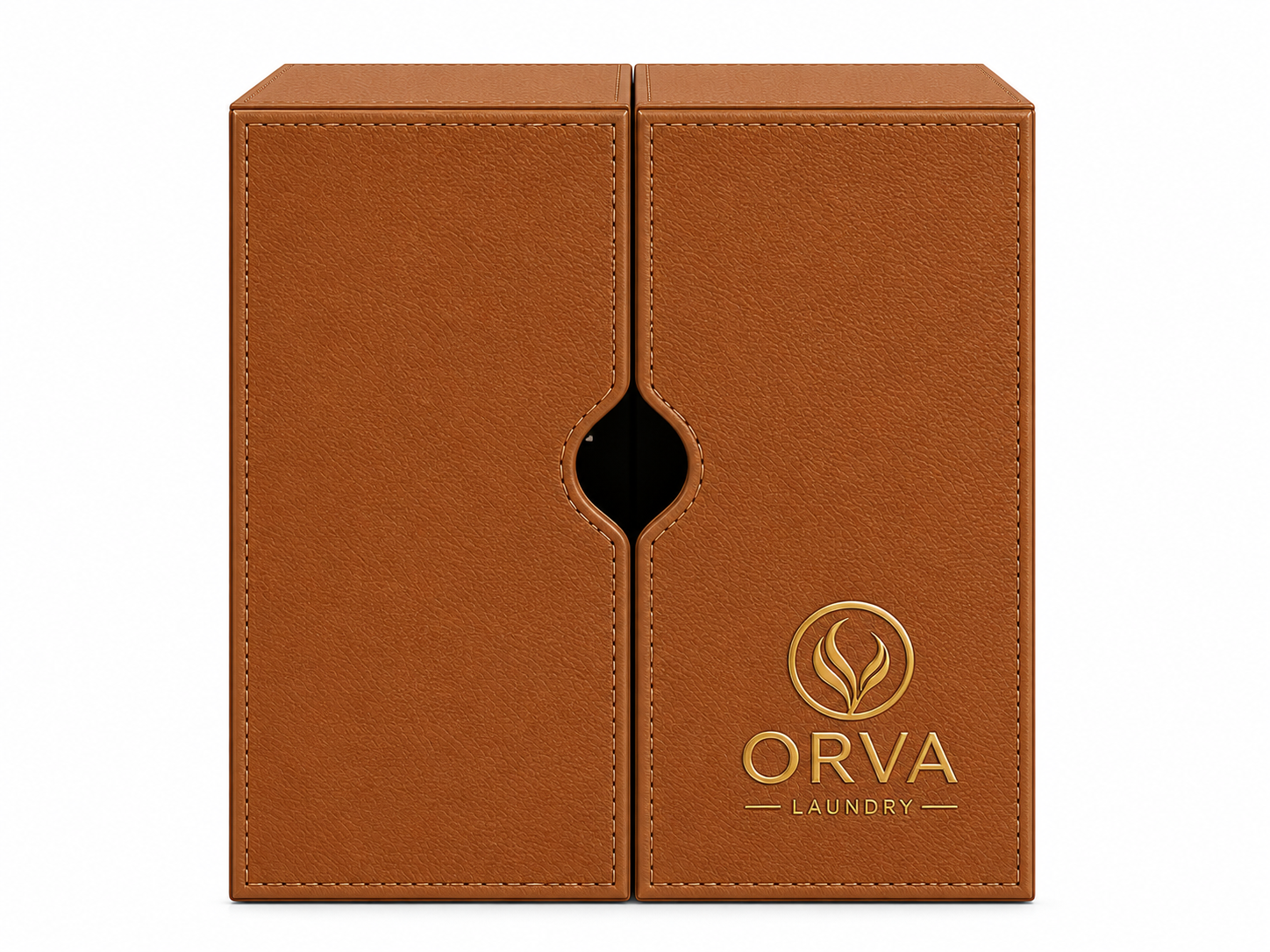 ORVA storage box in chestnut brown