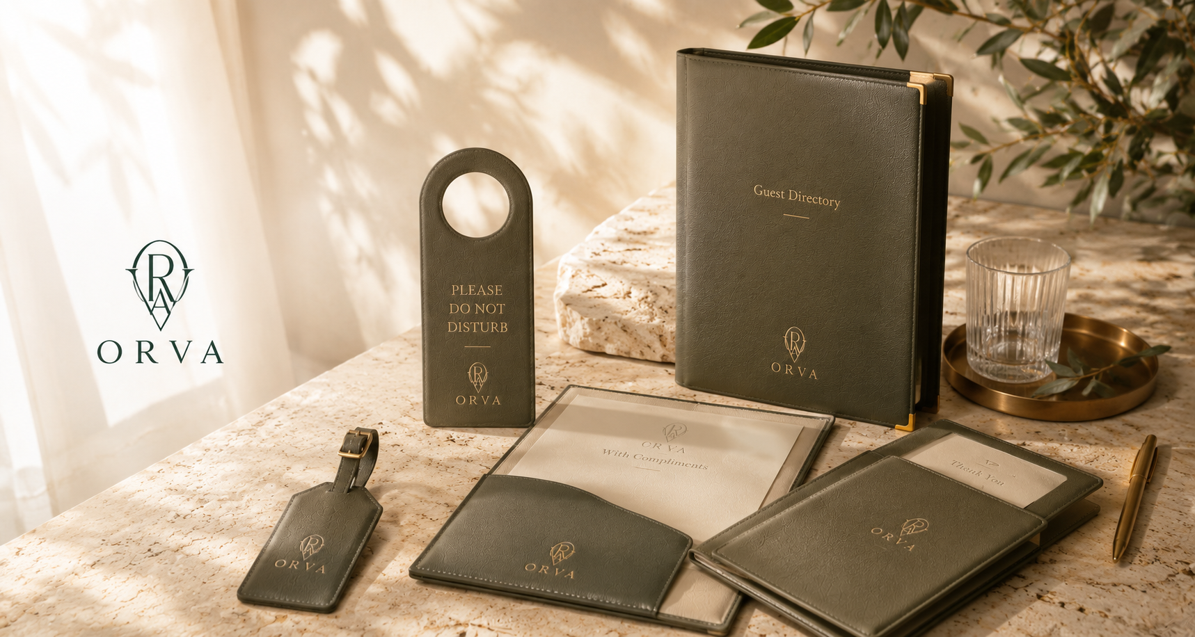 ORVA spa and wellness accessories collection