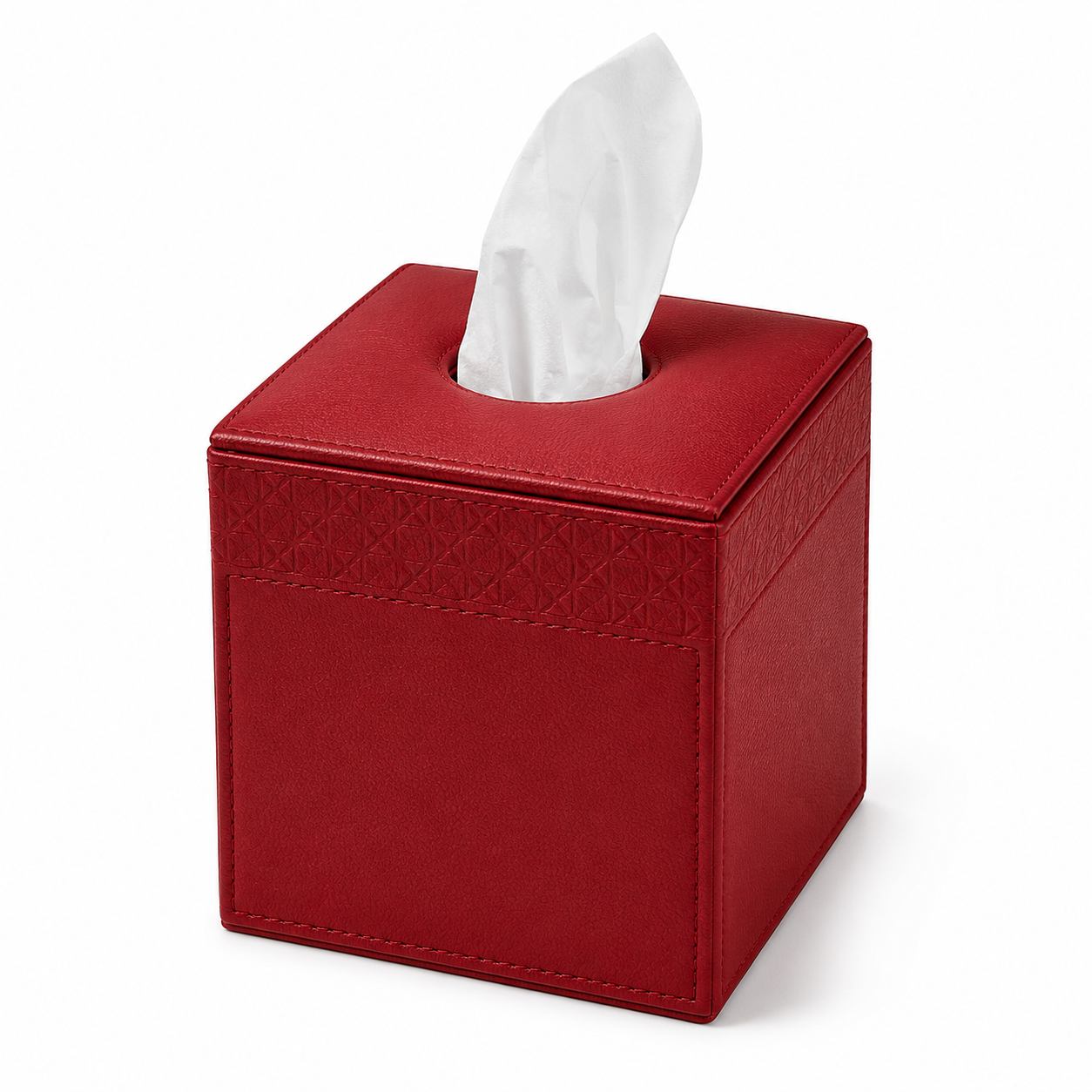 ORVA tissue box in red for cruise cabins